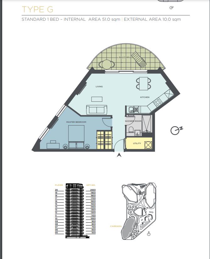  Image of Apartment - 1 Bedrooms - 1 Bathrooms for Sale in EuroCity-Gibraltar, Image 14